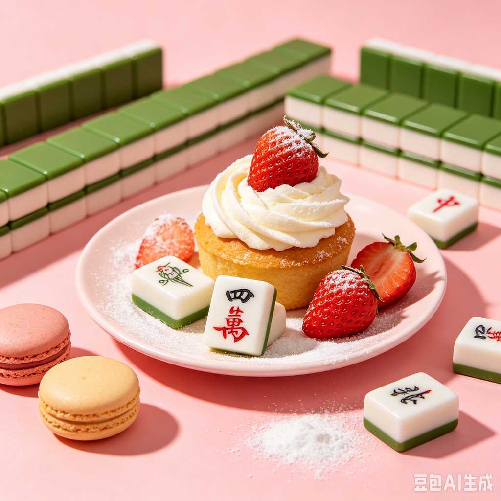 cute mini mahjong tiles set